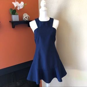 Finders Keepers Revolve Blue Halter Dress